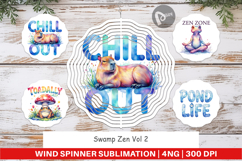 Swamp Zen Ugly-Cute Frog Wind Spinner Product Image 1