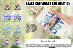 Swamp Zen Ugly-Cute Frog Glass Can Product Image 1