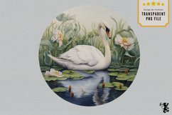 Swan designs, custom art, transparent png files Product Image 4
