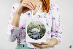 Swan designs, custom art, transparent png files Product Image 2