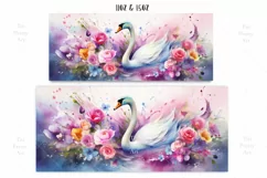 Swan Mug Wrap Sublimation Designs, 3d Mug, Swan Png