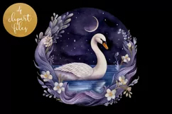 Midnight Animals Clipart - 4 PNG Files Product Image 2