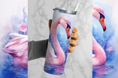 Swan Tumbler Wrap, Alcohol Ink Tumbler Wrap, Swan Png, Cute Tumbler Wrap