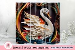 Swan Tumbler Wrap, 20 oz tumbler wrap, Swan png, Swan Tumbler Wrap