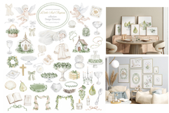 Hand Painted Baptism Watercolor Set Product Image 9