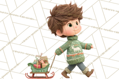 Ugly Christmas Sweater Party Clipart & Digital Clip Art Product Image 3
