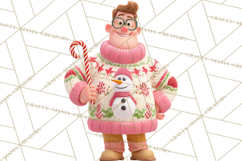 Ugly Christmas Sweater Party Clipart & Digital Clip Art Product Image 5