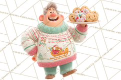 Ugly Christmas Sweater Party Clipart & Digital Clip Art Product Image 3