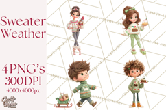 Ugly Christmas Sweater Party Clipart & Digital Clip Art Product Image 1