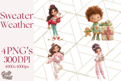 Ugly Christmas Sweater Party Clipart & Digital Clip Art Product Image 1