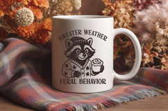 Funny Fall SVG Bundle | Snarky Raccoon Autumn PNG Designs Product Image 9
