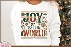 Joy to the World, boho vintage Christmas shirt design png Product Image 1