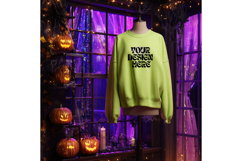 Halloween Sweatshirt Mockups Blank Neon Scary Oversize_28 Product Image 1
