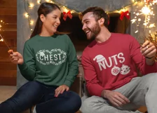 Chest Nuts SVG, Couple Christmas SVG, Funny Christmas SVG Product Image 3