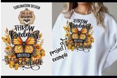 Throw Kindness Confetti Fall Butterfly | Sublimation PNG Product Image 1