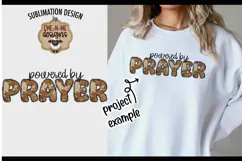 Powered by Prayer | Cow Print PNG For Shirts Totes and More Product Image 1