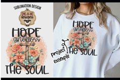 Hope Anchors The Soul | PNG Design For Shirts, Totes &amp; More Product Image 3