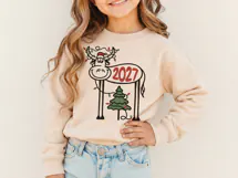Funny Christmas 2027 Cow SVG Cut File for Cricut PNG Product Image 3