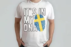 It's in my DNA Sweden Flag Fingerprint PNG Sublimation Product Image 2