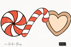 Doodle Christmas Sweet Clipart | Christmas PNG Product Image 1