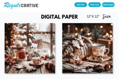 Sweet and Cozy Christmas Digital Paper, Christmas Pattern Product Image 1