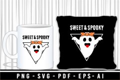 Sweet and Spooky SVG | Funny Halloween | Kid Halloween Shirt Product Image 2