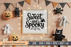 Sweet And Spooky SVG File | Spooky Halloween SVG Product Image 5