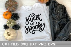 Sweet and Spooky, Hand Lettered, Cut File Product Image 1