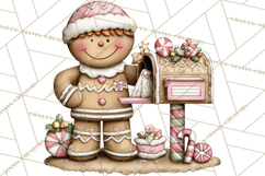Gingerbread Bakery Clip Art, Sweet Cookie House PNG Product Image 2