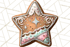 Gingerbread Bakery Clip Art, Sweet Cookie House PNG Product Image 3
