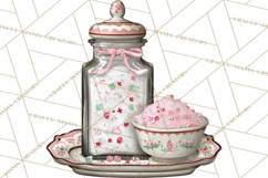 Gingerbread Bakery Clip Art, Sweet Cookie House PNG Product Image 2