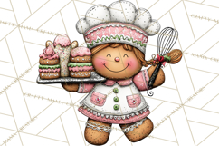 Gingerbread Bakery Clip Art, Sweet Cookie House PNG Product Image 3