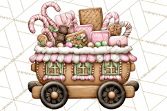 Gingerbread Bakery Clip Art, Sweet Cookie House PNG Product Image 4