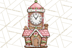 Gingerbread Bakery Clip Art, Sweet Cookie House PNG Product Image 3