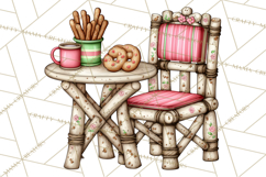 Gingerbread Bakery Clip Art, Sweet Cookie House PNG Product Image 5