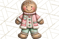Gingerbread Bakery Clip Art, Sweet Cookie House PNG Product Image 3