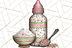 Gingerbread Bakery Clip Art, Sweet Cookie House PNG Product Image 3