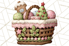 Gingerbread Bakery Clip Art, Sweet Cookie House PNG Product Image 4