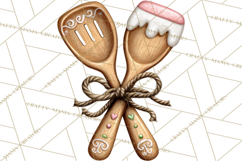 Gingerbread Bakery Clip Art, Sweet Cookie House PNG Product Image 2