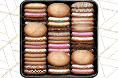 Gingerbread Bakery Clip Art, Sweet Cookie House PNG Product Image 2