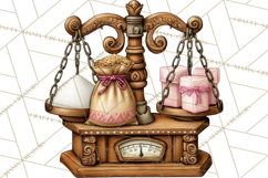 Gingerbread Bakery Clip Art, Sweet Cookie House PNG Product Image 3