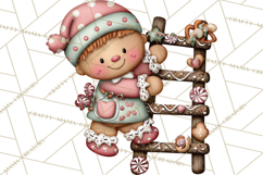 Gingerbread Bakery Clip Art, Sweet Cookie House PNG Product Image 2