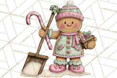 Gingerbread Bakery Clip Art, Sweet Cookie House PNG Product Image 2