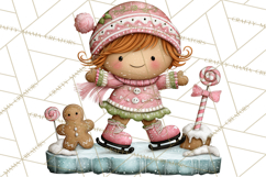 Gingerbread Bakery Clip Art, Sweet Cookie House PNG Product Image 5