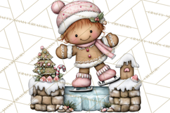 Gingerbread Bakery Clip Art, Sweet Cookie House PNG Product Image 3