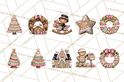 Gingerbread Bakery Clip Art, Sweet Cookie House PNG Product Image 3