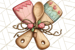 Gingerbread Bakery Clip Art, Sweet Cookie House PNG Product Image 5