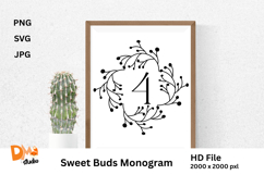 Sweet Buds Monogram Product Image 1