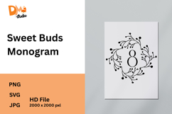 Sweet Buds Monogram Product Image 1