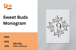 Sweet Buds Monogram Product Image 1